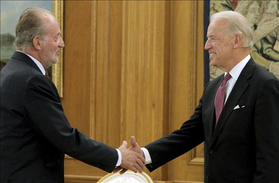 El Rey recibe al vicepresidente de EEUU en el Palacio de la Zarzuela ...