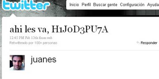 Juanes anuncia que usar&aacute; Twitter para promover su arte