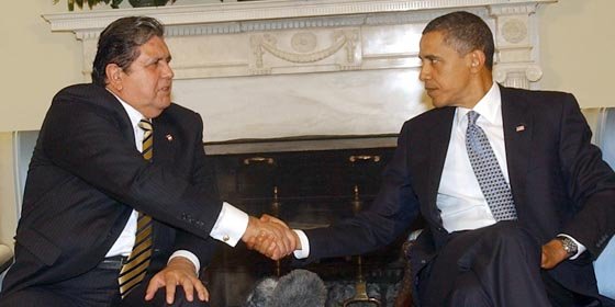 Alan García y Barack Obama sostuvieron encuentro en la Casa Blanca