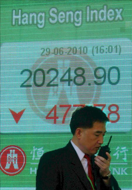 El índice Hang Seng baja242,28 puntos, 1,20% en la apertura, hasta 20.007,88