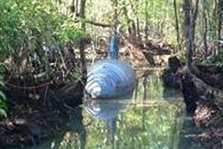 Un 'narco submarino' en mitad de la selva de Ecuador