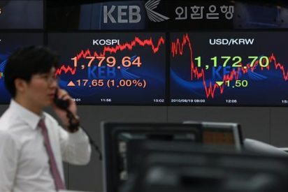 El &iacute;ndice Kospi baja 10,61 puntos, el 0,60 por ciento, hasta 1.757,10 puntos