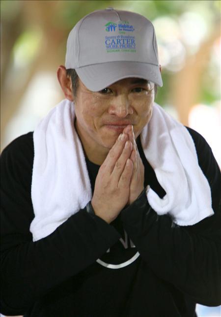 El actor chino Jet Li, primer embajador mundial de la Cruz Roja