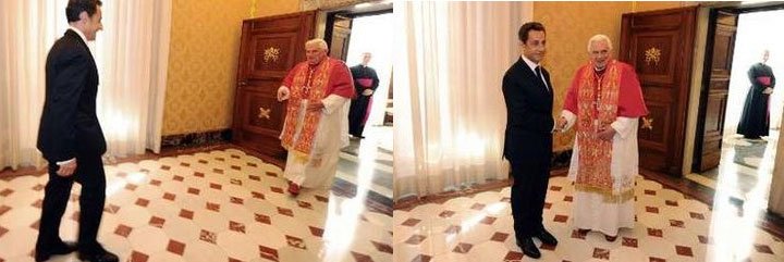El Papa recibe a Sarkozy tras las cr&iacute;ticas por la expulsi&oacute;n de gitanos