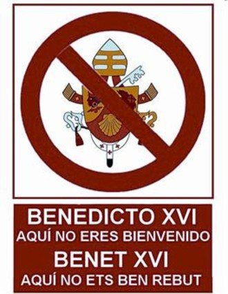 Colectivos críticos con el Papa se movilizan contra su visita a Barcelona