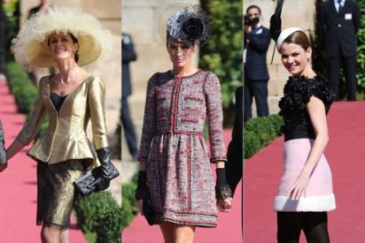 Nieves Álvarez, Nuria March y Alejandra Rojas, las más elegantes en la boda de Rafa Medina y Laura Vecino