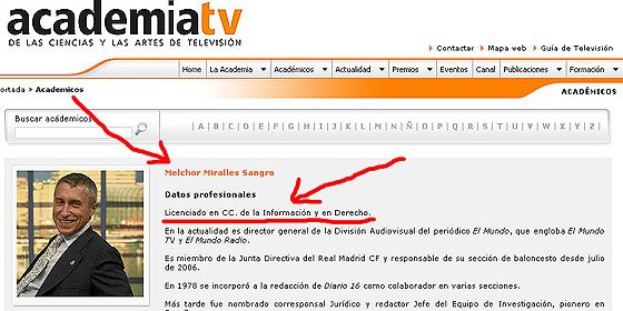De 'licenciado' Miralles a 'Malhechor' Miralles o del curr&iacute;culo falso al reportaje trucado (I)