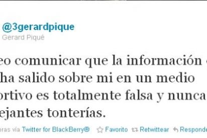 Piqu&eacute; desmiente las "tonter&iacute;as" del diario Marca