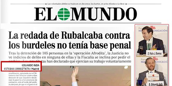 Pedrojota recicla a Eduardo Inda como reportero raso en El Mundo