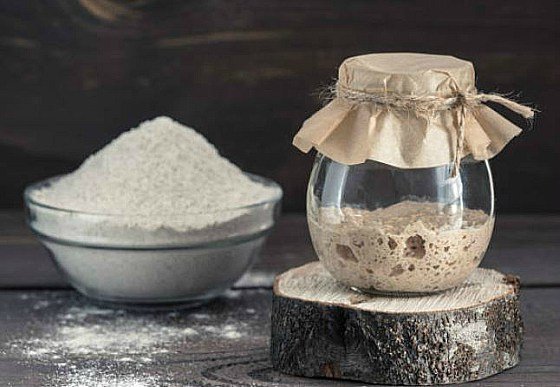 masa madre para pan casero