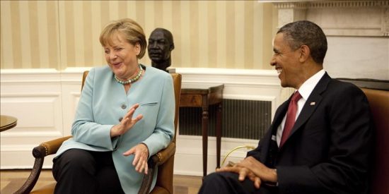 Obama y Merkel, de acuerdo en la necesidad de una acci&oacute;n concertada