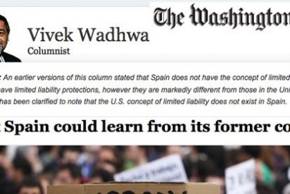 The Washington Post define a Espa&ntilde;a como "valle de la muerte del esp&iacute;ritu empresarial"