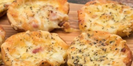 patatas rellenas con jamón y queso