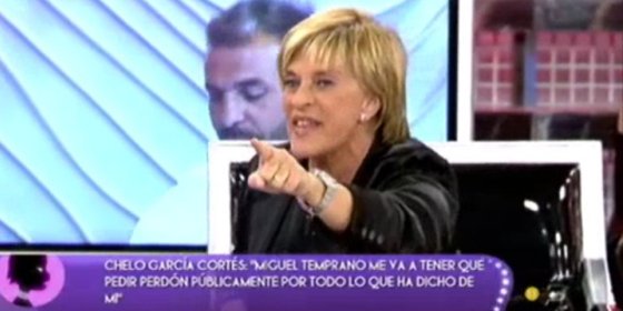 Chelo G. Cort&eacute;s por fin explota ante un ataque sin precedentes de los de 'S&aacute;lvame': "&iexcl;A m&iacute; no me amenaza nadie, estoy cabreada como una moto!"