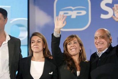 Cospedal diferencia entre espa&ntilde;oles y catalanes en un mitin en Badalona