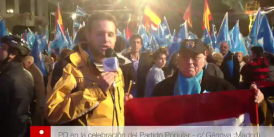 Periodista Digital en la celebraci&oacute;n del PP en la calle G&eacute;nova - 20 de noviembre de 2011