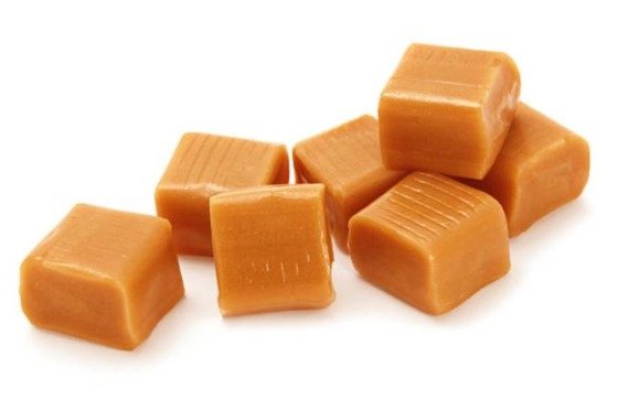 caramelos sabor toffee