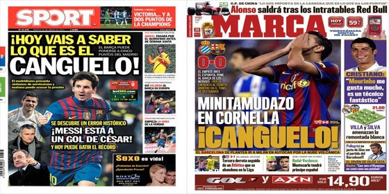 Sport rescata "uno de los términos favoritos de la 'caverna mediática' para meter presión al Real Madrid: el canguelo