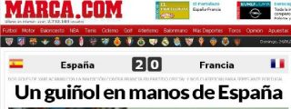 'Marca' se acuerda de Canal+ Francia: "Un gui&ntilde;ol en manos de Espa&ntilde;a"