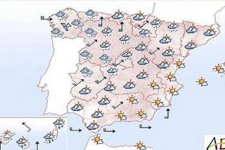 Media España en alerta por lluvias y fuertes vientos