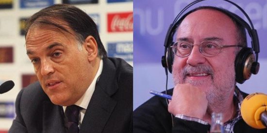 Javier Tebas (LFP) encaja mal un art&iacute;culo de Alfredo Rela&ntilde;o criticando su gesti&oacute;n: "Qu&eacute; desinformado est&aacute;s. Parece mentira en un director de AS"