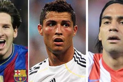 El 'Pichichi' es cosa de Leo Messi, Cristiano Ronaldo y Radamel Falcao