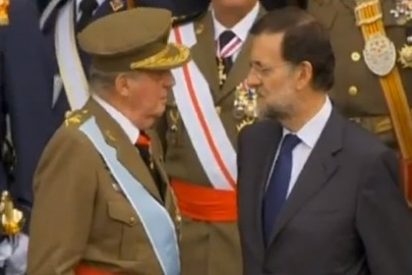 &iquest;A qui&eacute;n iba dirigida la bronca del Rey a Rajoy en el acto de la Hispanidad?
