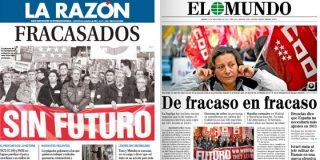 UGT y CCOO tras el 14-N: "fracasados y sin futuro"