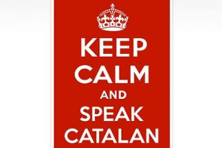 Los nacionalistas estrenan nuevo logo contra la ley de Wert: "Keep calm and speak catalan"