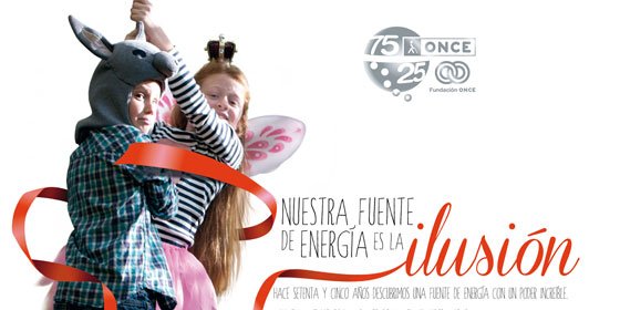 La ONCE y su Fundación piden a las personas que descubran y utilicen la energía que nos mueve: la ilusión