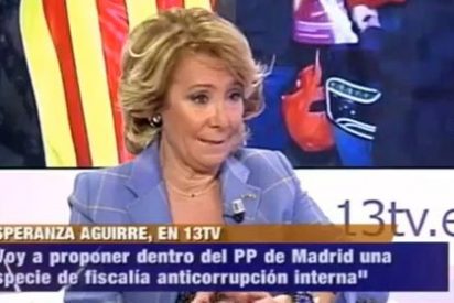 Esperanza Aguirre: "Parece sorprendente que en el PP sólo Bárcenas estuviera al tanto del dinero en Suiza"