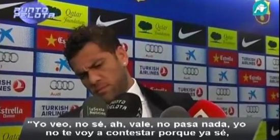 Dani Alves acusa a 'Punto Pelota' de querer desestabilizar al Bar&ccedil;a: "Deber&iacute;ais cambiar el nombre del programa por el de 'Toca Pelotas'