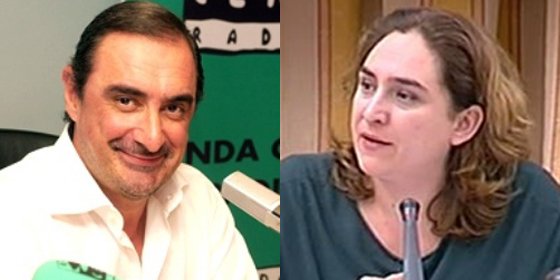 Carlos Herrera y Ada Colau.
