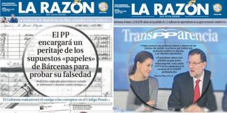 La Raz&oacute;n sigue el argumentario del PP a rajatabla: los "supuestos" papeles de B&aacute;rcenas son falsos