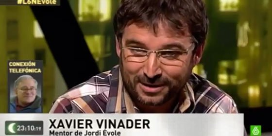 'laSexta Noche' rescata a Xavier Vinader, present&aacute;ndolo como mentor de &Eacute;vole