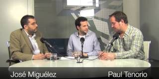 Jos&eacute; Migu&eacute;lez y Paul Tenorio. 'Tertulia de Champions'. 4-4-2013