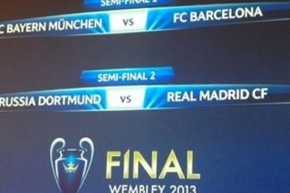 Borussia-Real Madrid y Bayern-Barcelona, semifinales de la Champions League