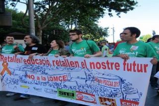 Miles de personas protestan contra la 'ley Wert' que dejar&aacute; a dos velas a la Educaci&oacute;n