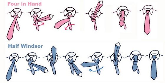 [Gr&aacute;fico] &iquest;Usas corbata? Te ense&ntilde;amos cuatro nudos con estilo