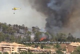 Un insensato quemando rastrojos es el causante de que ardan m&aacute;s de 800 hect&aacute;reas forestales en Andratx
