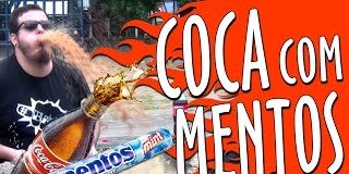 El tontolaba brasile&ntilde;o que se bebe 1 litro de Coca-Cola... y un paquete de mentos