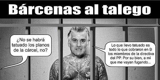 Los internautas se cachondean del preso B&aacute;rcenas y del 'despistado' PP