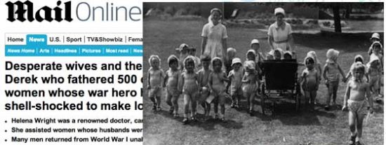Derek, el hombre que tuvo 500 hijos durante la I Guerra Mundial