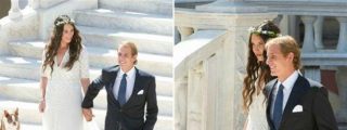 Andrea Casiraghi se casa en el palacio monagesco 'de tapadillo' y por lo civil con Tatiana Santo Domingo