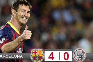 Leo Messi replica a Cristiano Ronaldo con un 'hat-trick' al Ajax