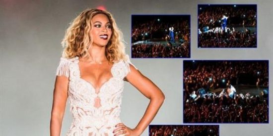 [V&iacute;deo] Un fan saca del escenario a Beyonc&eacute; en mitad de un concierto d&aacute;ndole un susto de cuidado