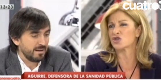 Escolar acusa a Esperanza Aguirre de desmantelar la sanidad p&uacute;blica y Carmen Tom&aacute;s le llama "mentiroso"