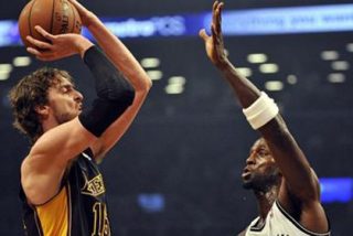 Gasol se convierte en el segundo m&aacute;ximo anotador europeo en la historia de la NBA