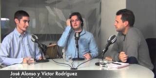 José Alonso y Víctor Rodríguez, fundadores de 'laotraliga.net'. 6-11-2013
