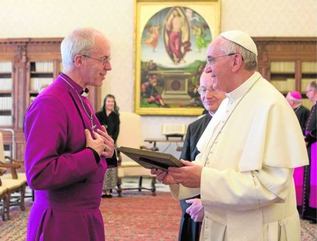 Francisco, personaje del a&ntilde;o para Justin Welby
